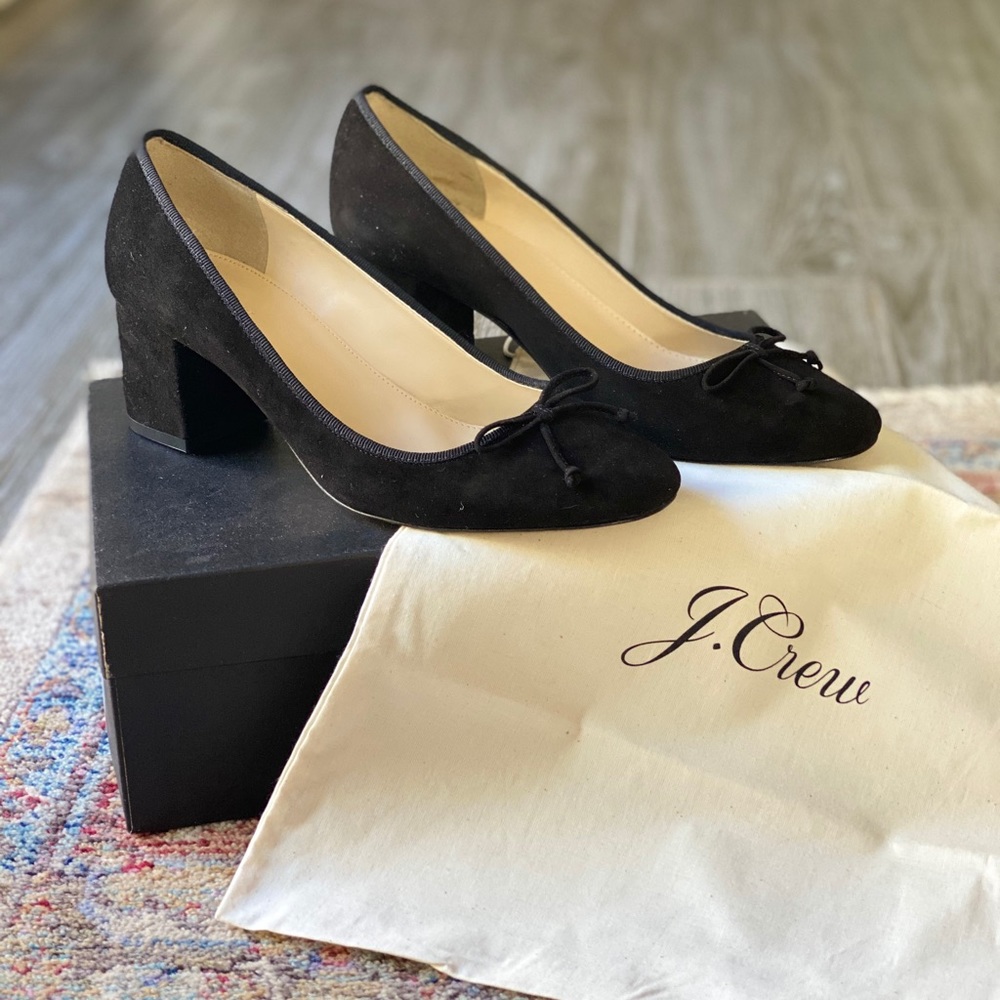 Suede ballet pump